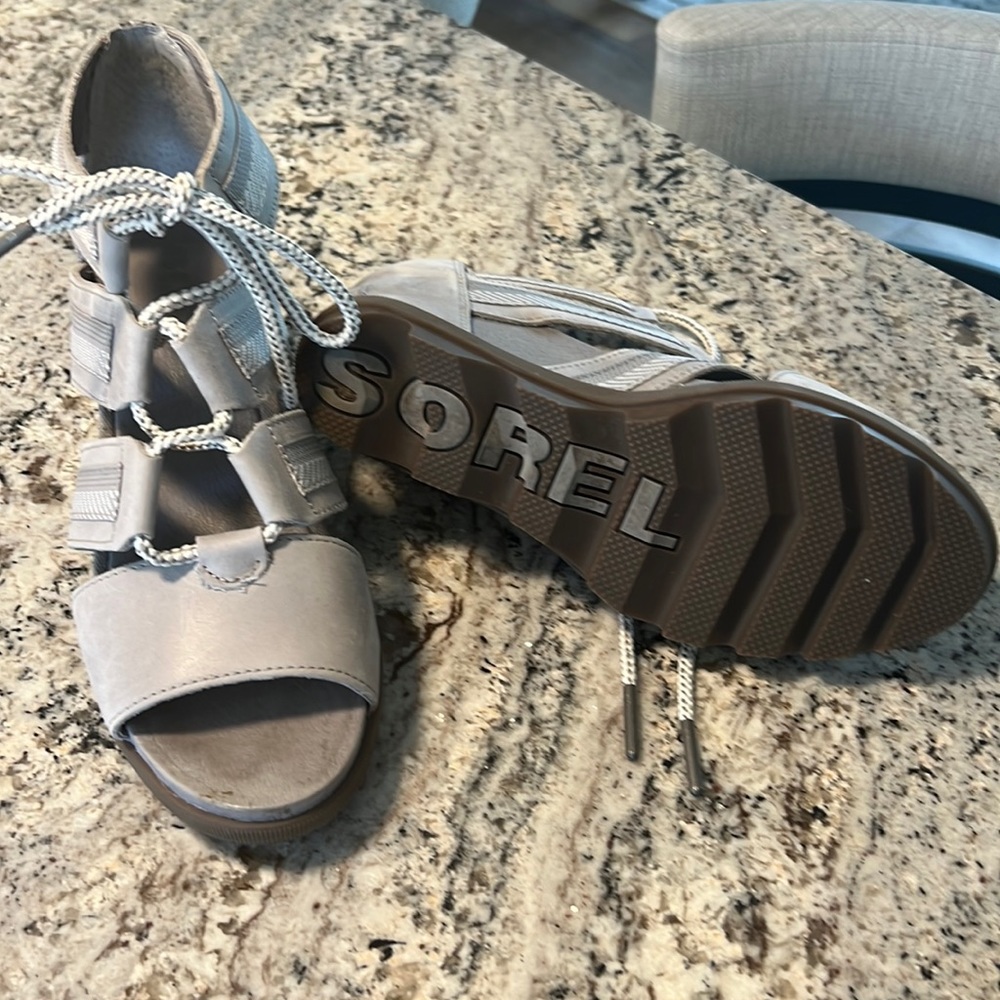 I am selling these lovely Sorel sandals as I do not wear  much. Just twice!